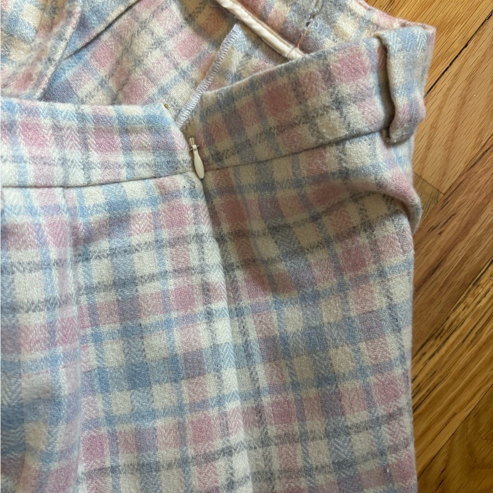 Sezane Plaid Trousers in Pastel Shades - Picture 6 of 12